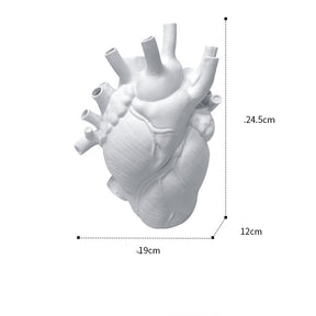 Heart-shaped Dry Vase, Nordic Style, Sculpture, Desktop Home Decoration Flower Pot, Ornament